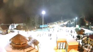 вид ночью, Аренда сноубордов в Газпром